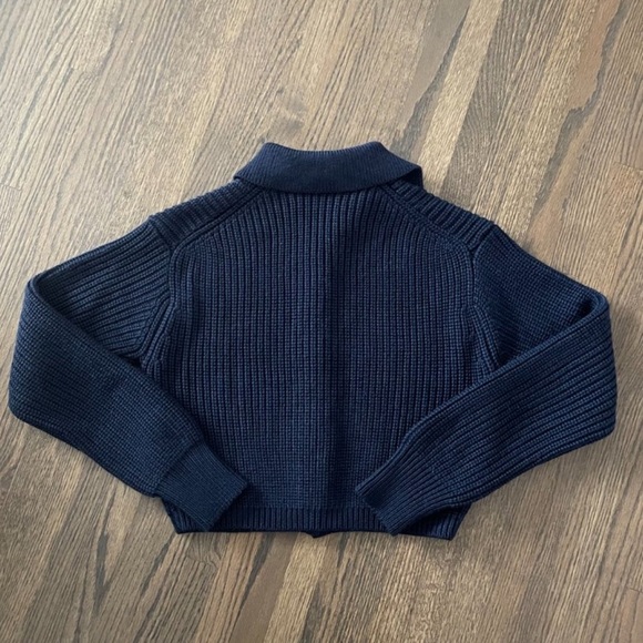Wilfred Merino Wool Nextdoor Black Knit Cardigan Sweater from Aritzia Sz 2XS XXS - Picture 5 of 12